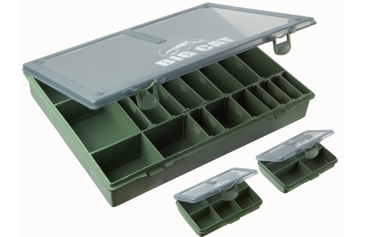 Kunstköder Tackle Box Nr.9 ohne Inhalt Kleinteile Box mit 6 Fächer für Zubehör